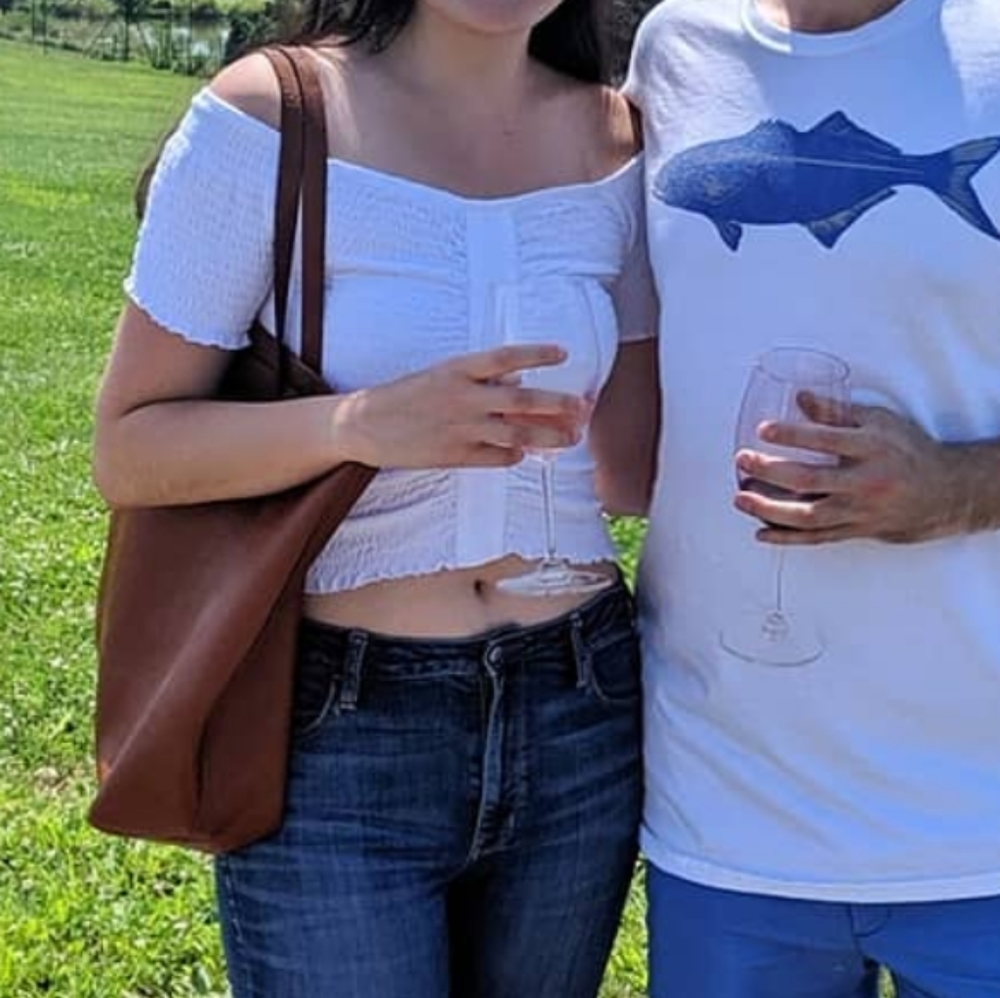 White crop top